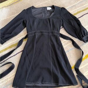 Cinq à Sept Elegant Black Long Sleeve Dress